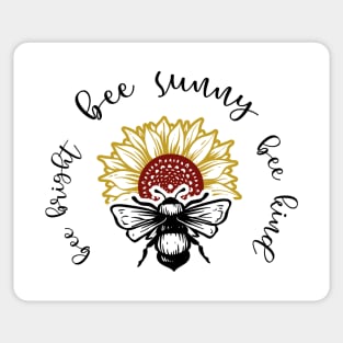 Bee Bright Bee Sunny Be Kind Sticker